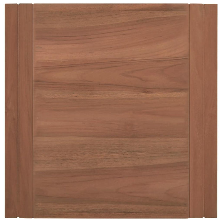 væghængt badeværelsesskab 45x45x35 cm massivt teaktræ