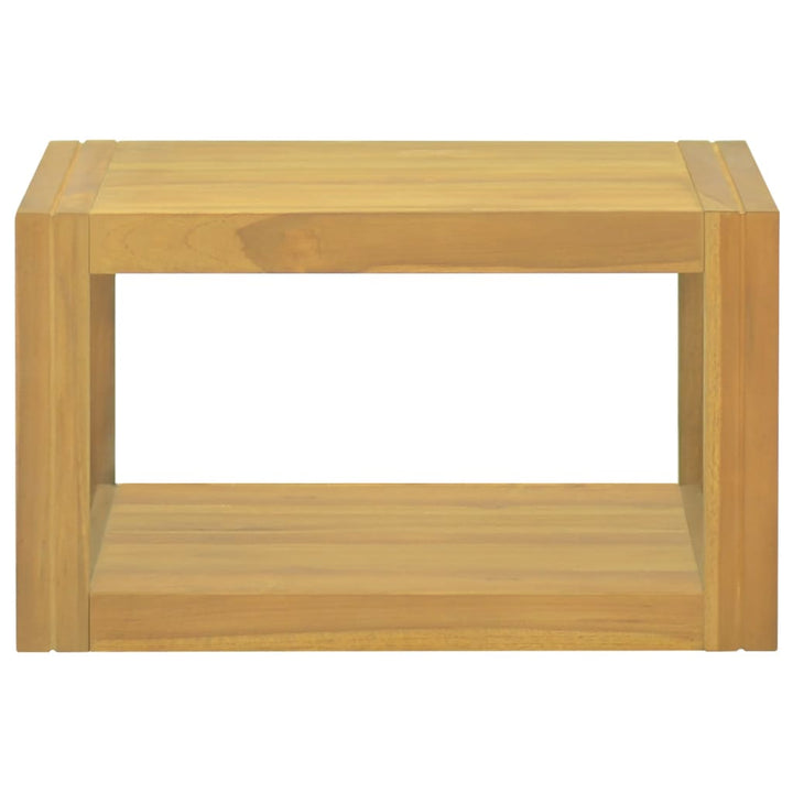 væghængt badeværelsesskab 60x45x35 cm massivt teaktræ