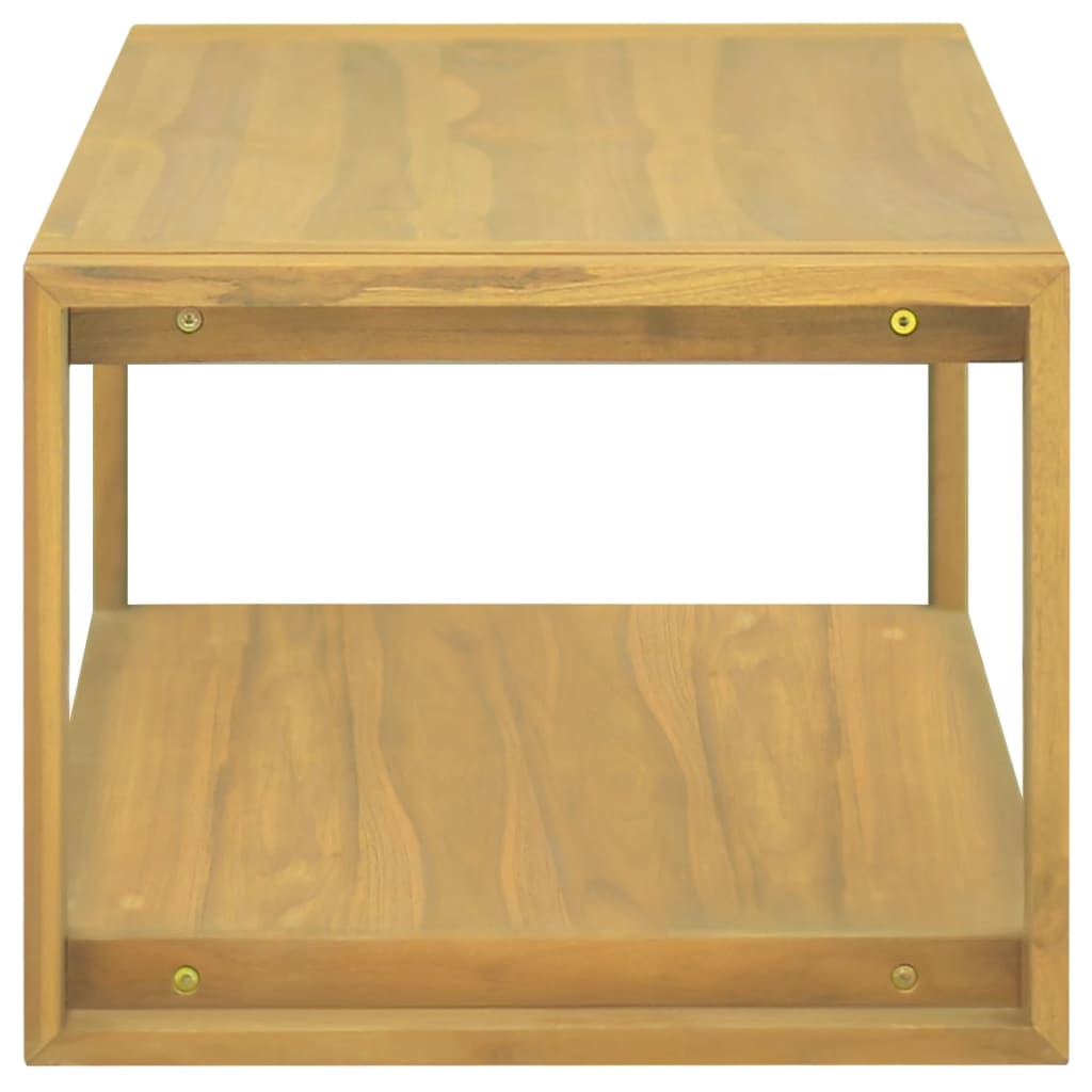 væghængt badeværelsesskab 90x45x35 cm massivt teaktræ