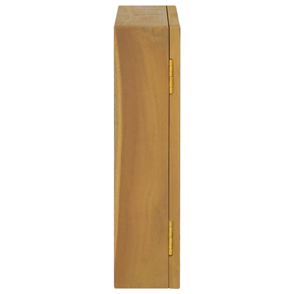 spejlskab 60x10x40 cm massivt teaktræ