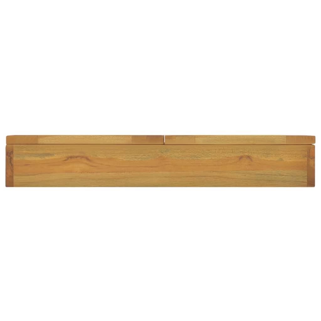 spejlskab 60x10x40 cm massivt teaktræ
