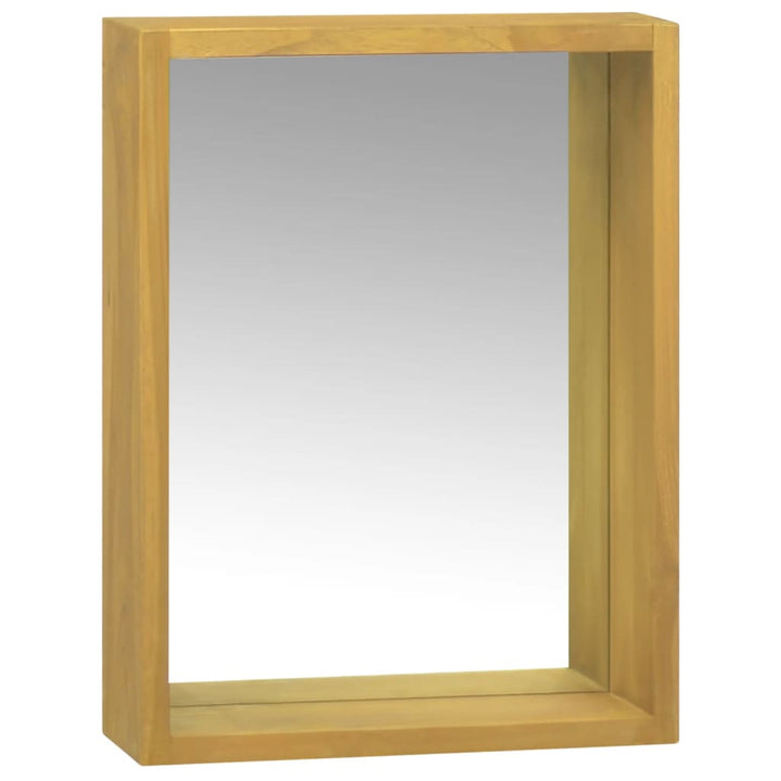 spejlskab 30x10x40 cm massivt teaktræ