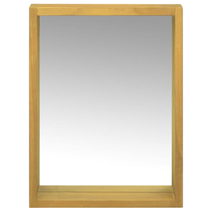 spejlskab 30x10x40 cm massivt teaktræ