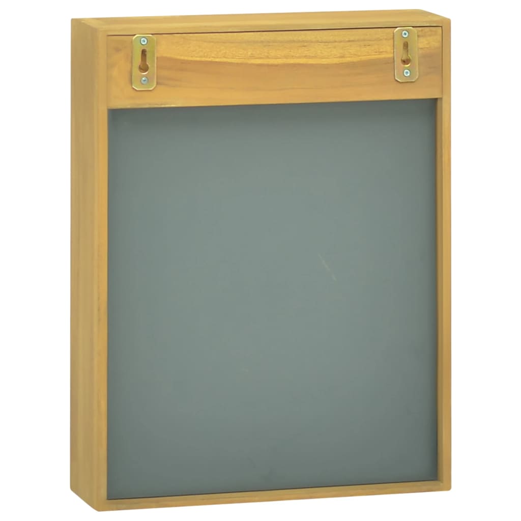 spejlskab 30x10x40 cm massivt teaktræ