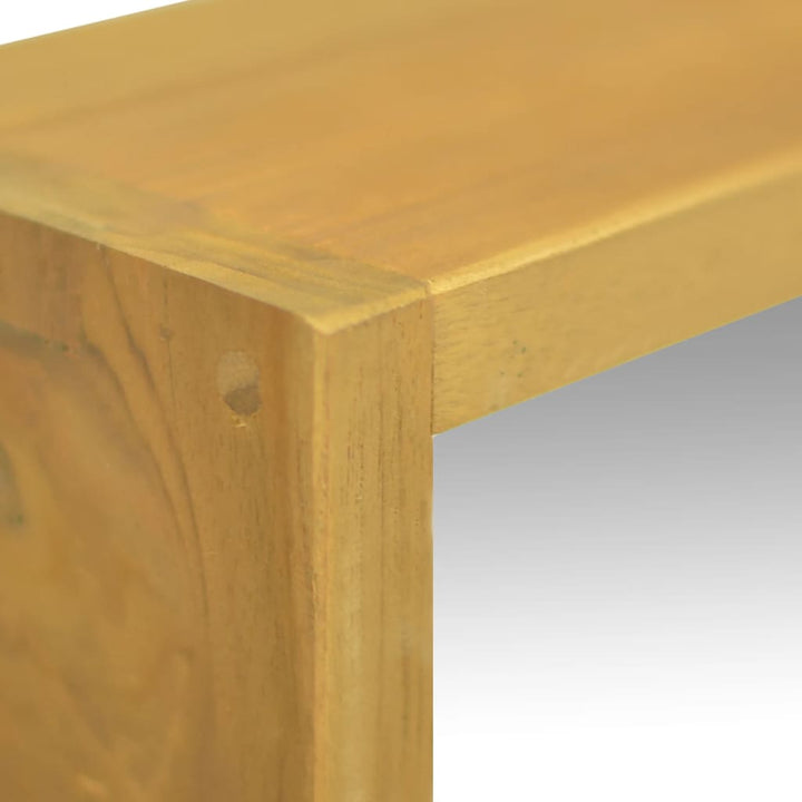 spejlskab 30x10x40 cm massivt teaktræ