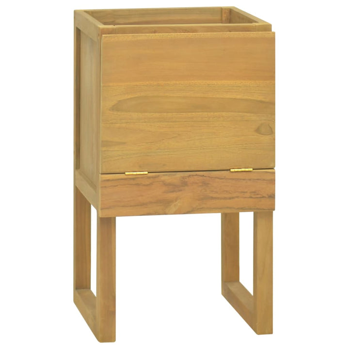 badeværelsesskab 41x40x75 cm massivt teaktræ