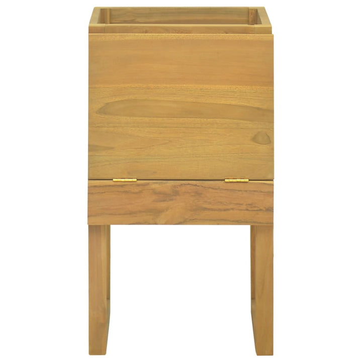 badeværelsesskab 41x40x75 cm massivt teaktræ