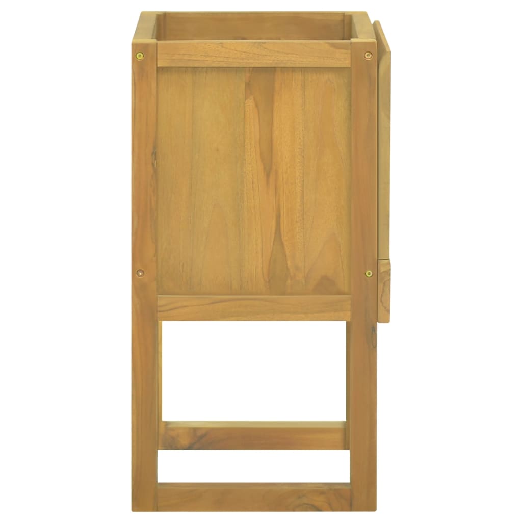 badeværelsesskab 41x40x75 cm massivt teaktræ