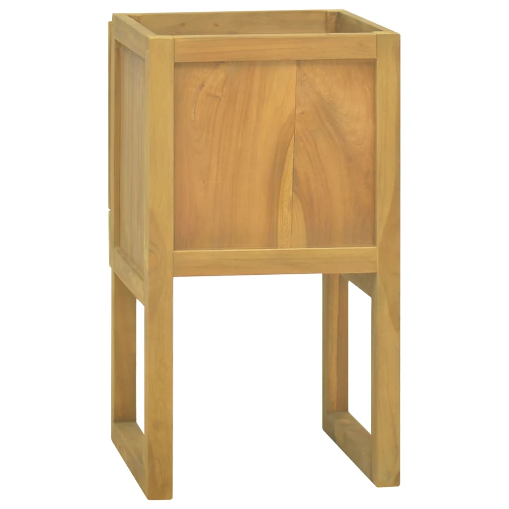 badeværelsesskab 41x40x75 cm massivt teaktræ