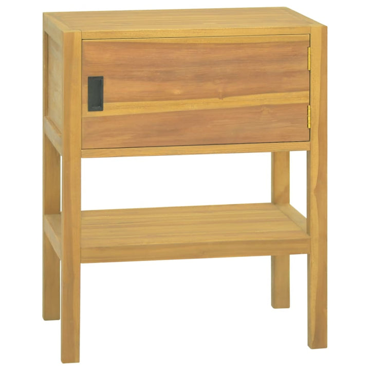 badeværelsesskab 60x40x75 cm massivt teaktræ
