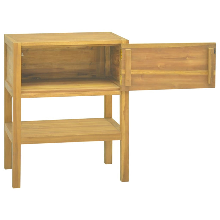 badeværelsesskab 60x40x75 cm massivt teaktræ