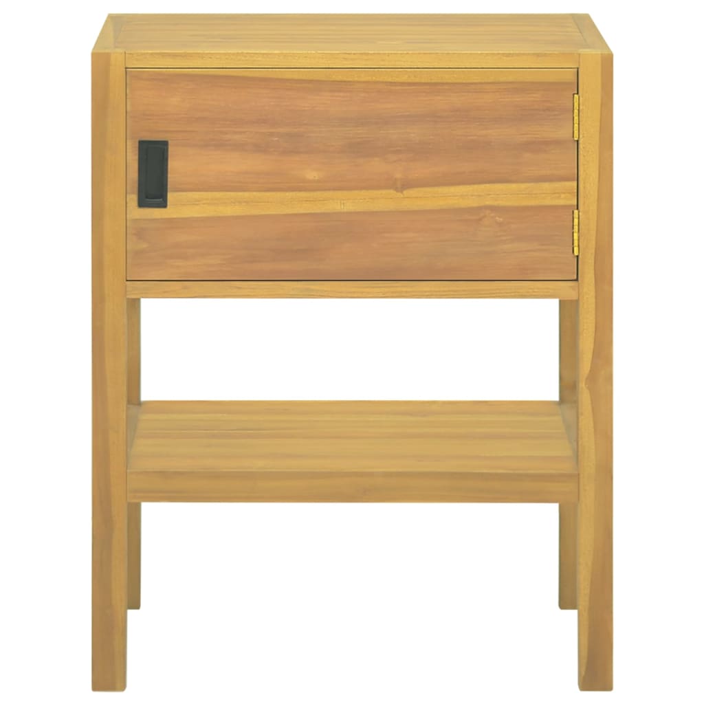 badeværelsesskab 60x40x75 cm massivt teaktræ