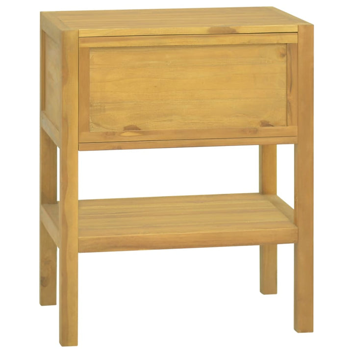 badeværelsesskab 60x40x75 cm massivt teaktræ