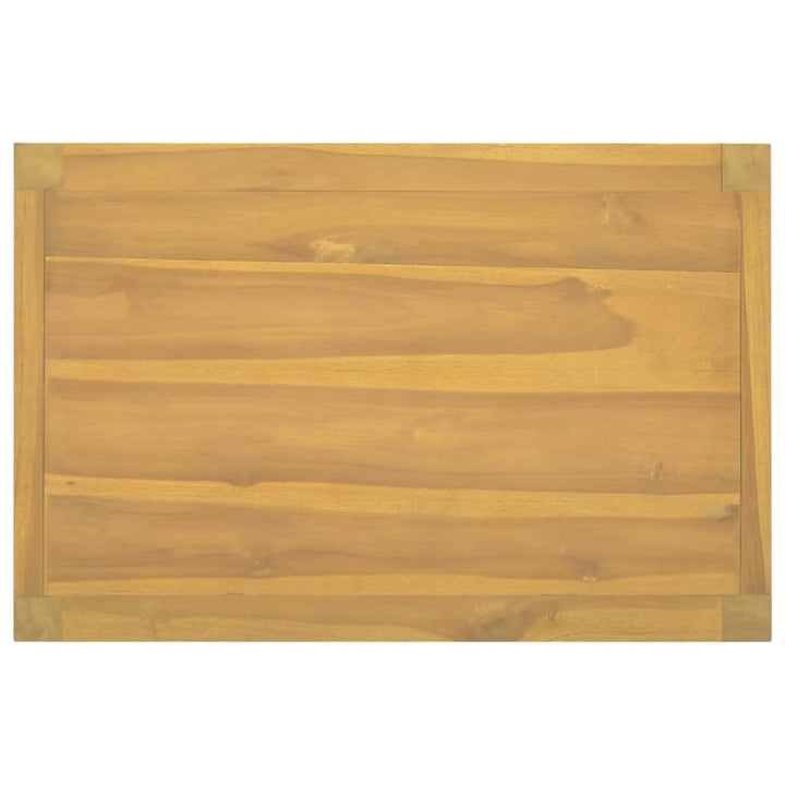 badeværelsesskab 60x40x75 cm massivt teaktræ