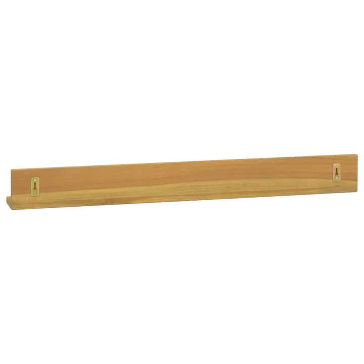 væghylder 2 stk. 90x10x10 cm massivt teaktræ