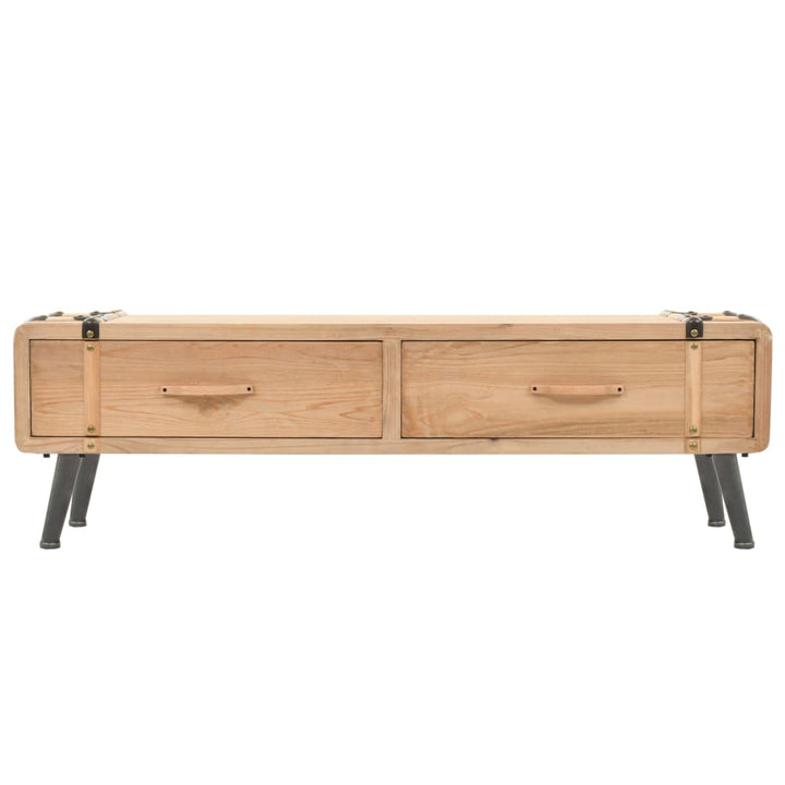 tv-skab 110x33x35 cm massivt fyrretræ