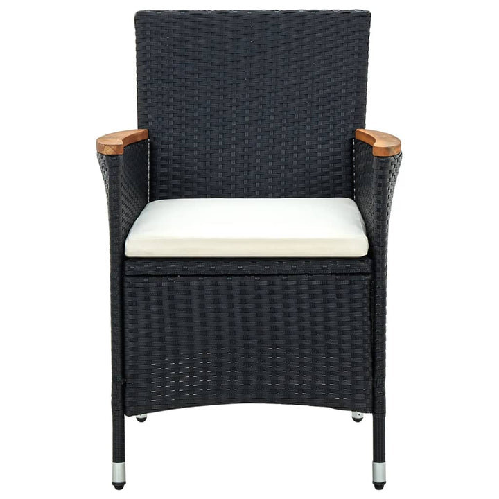 havestole 4 stk. polyrattan sort