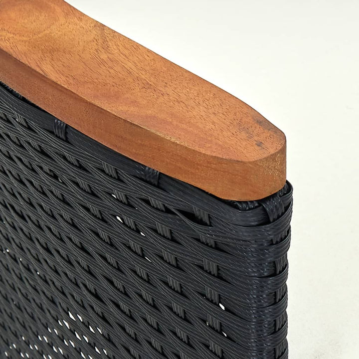 havestole 4 stk. polyrattan sort