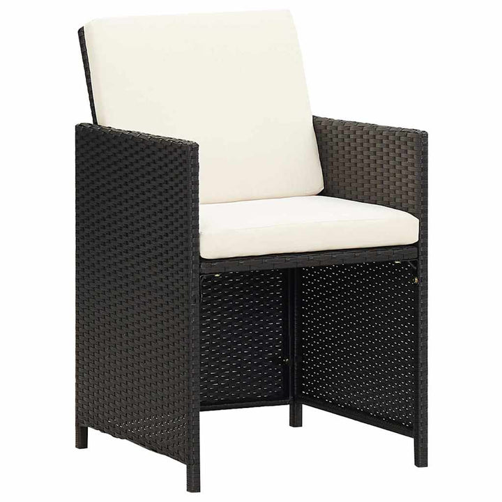 havestole 4 stk. polyrattan sort