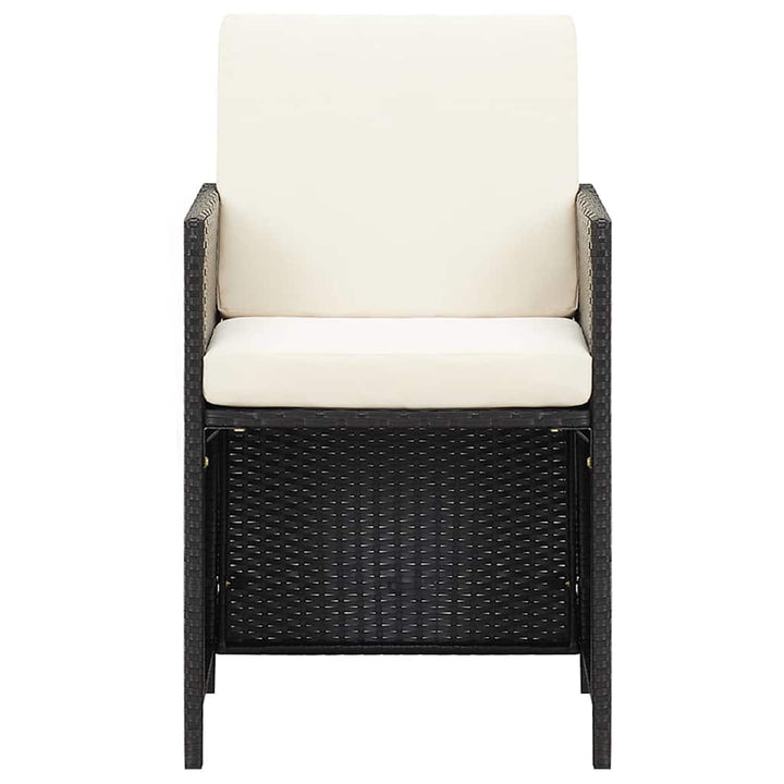 havestole 4 stk. polyrattan sort