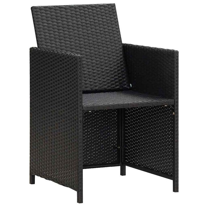 havestole 4 stk. polyrattan sort