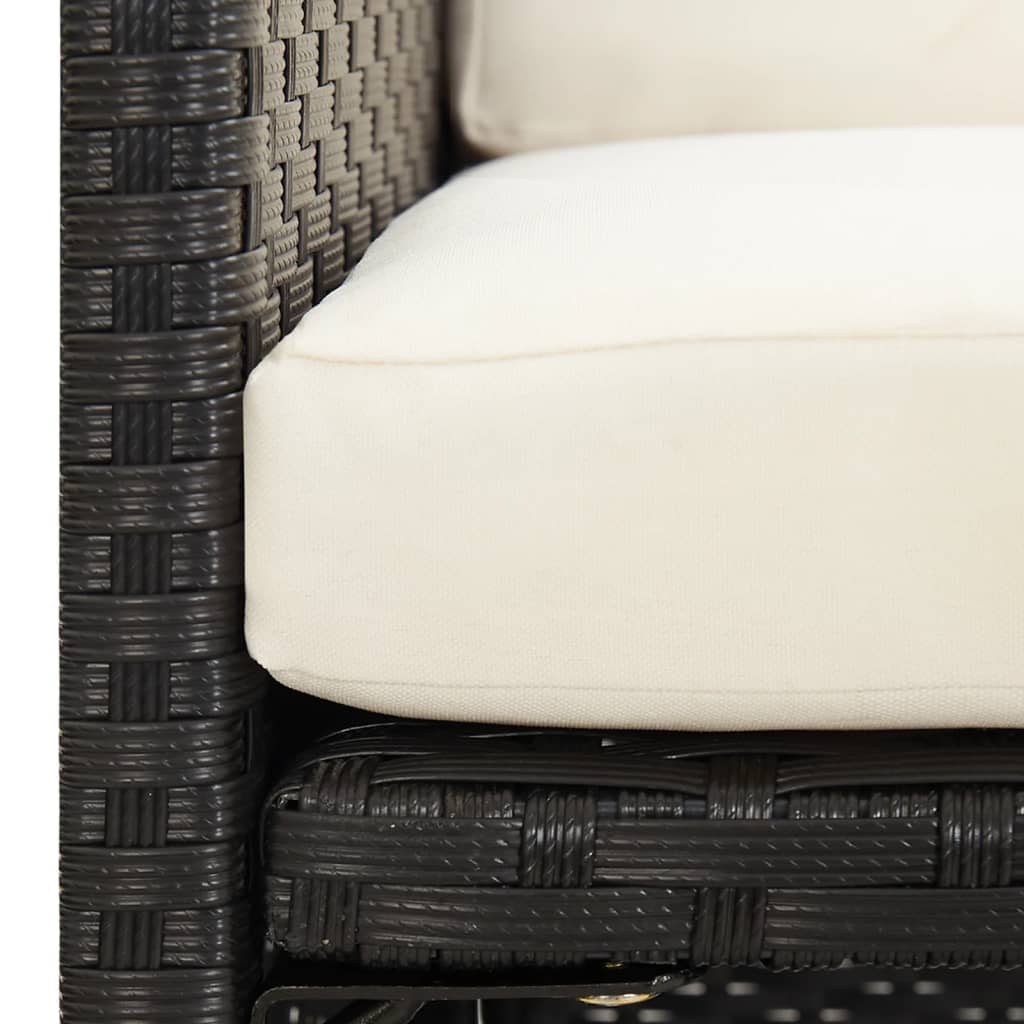 havestole 4 stk. polyrattan sort