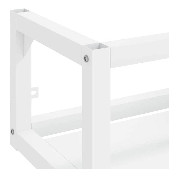 væghængt badeværelsesmøbel til håndvask 40x38x31 cm jern hvid