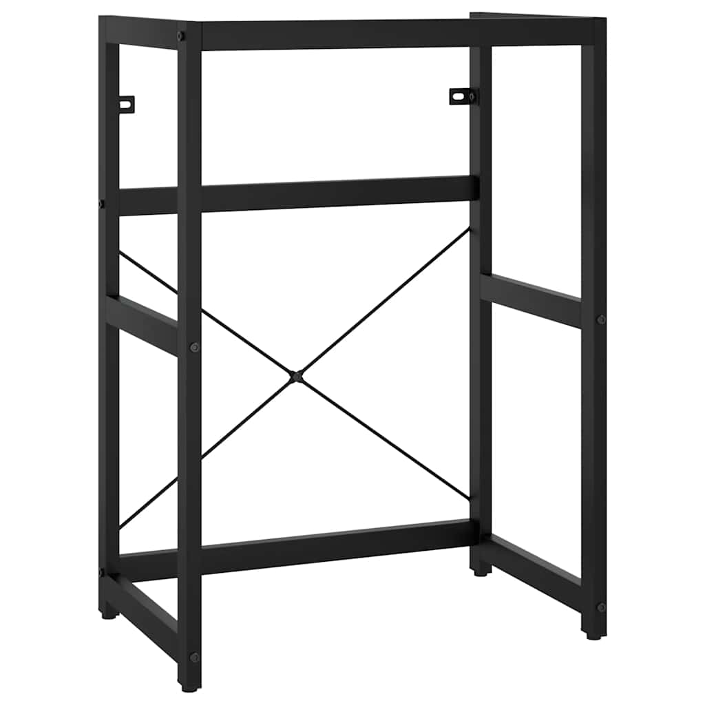 badeværelsesmøbel til håndvask 59x38x83 cm jern sort