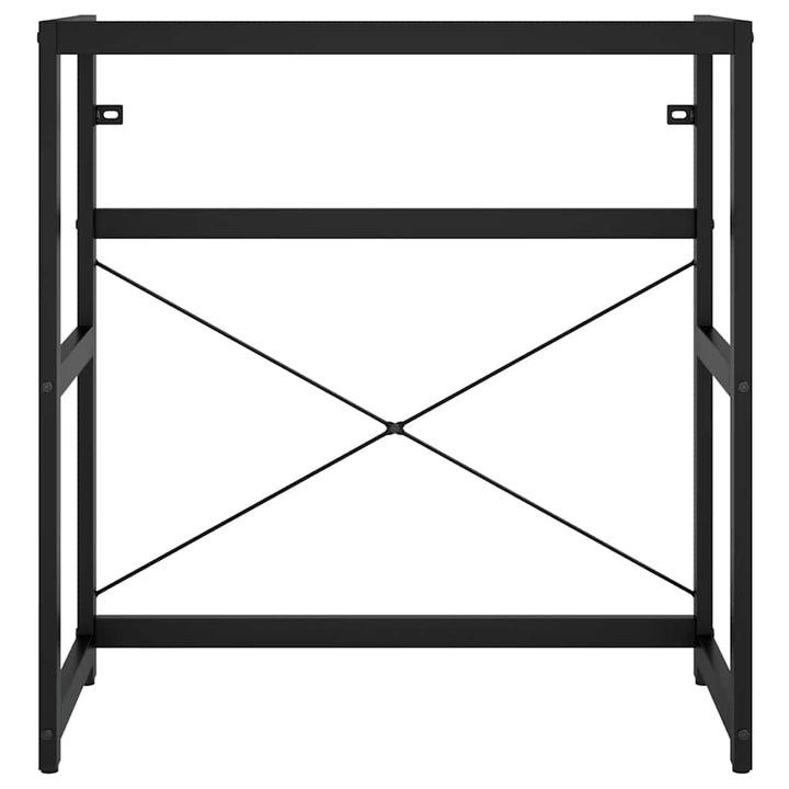 badeværelsesmøbel til håndvask 79x38x83 cm jern sort