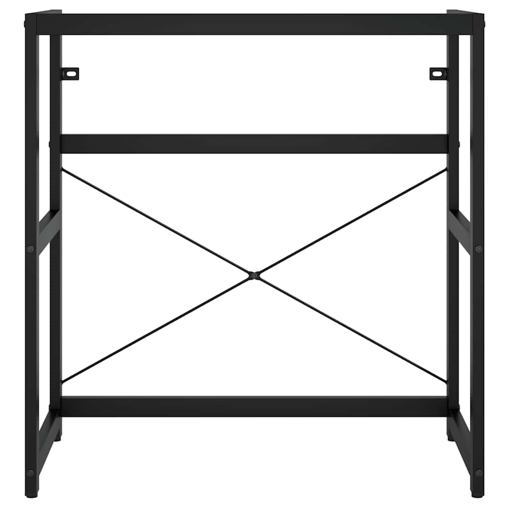 badeværelsesmøbel til håndvask 79x38x83 cm jern sort