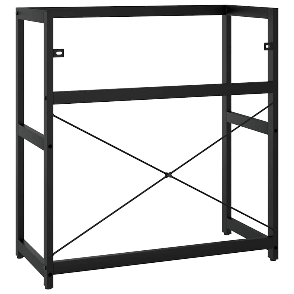 badeværelsesmøbel til håndvask 79x38x83 cm jern sort