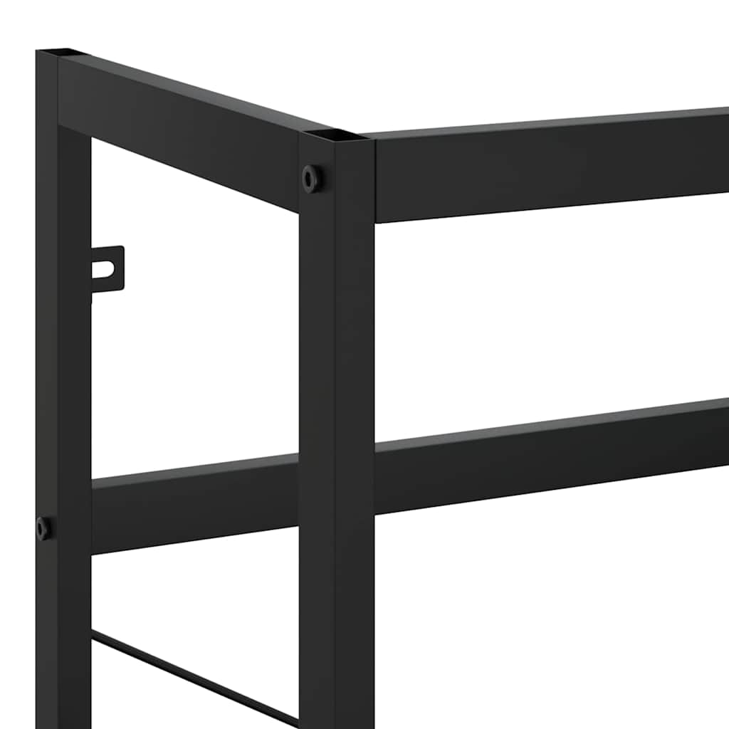 badeværelsesmøbel til håndvask 79x38x83 cm jern sort
