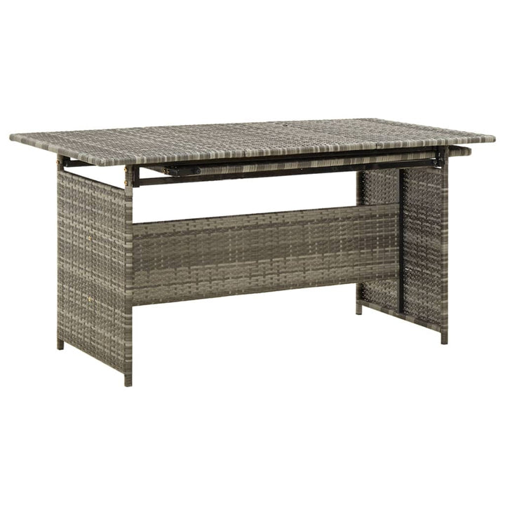 loungesæt til haven 2 dele med hynder polyrattan grå