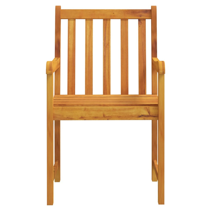 Havestole 2 pcs Naturfarvet Massivt Akacietræ