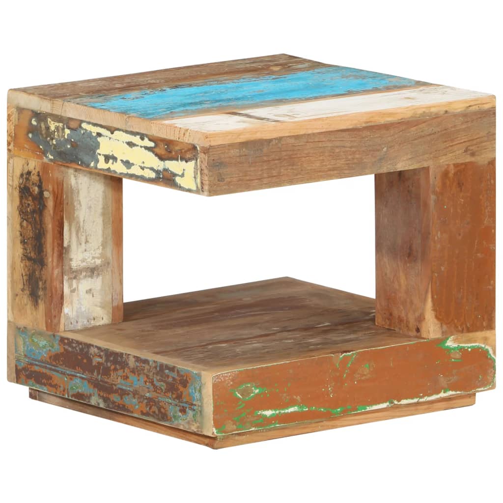 sofabord 45x45x40 cm massivt genbrugstræ