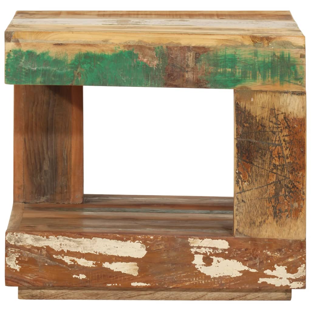 sofabord 45x45x40 cm massivt genbrugstræ