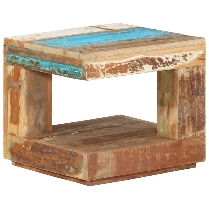 sofabord 45x45x40 cm massivt genbrugstræ