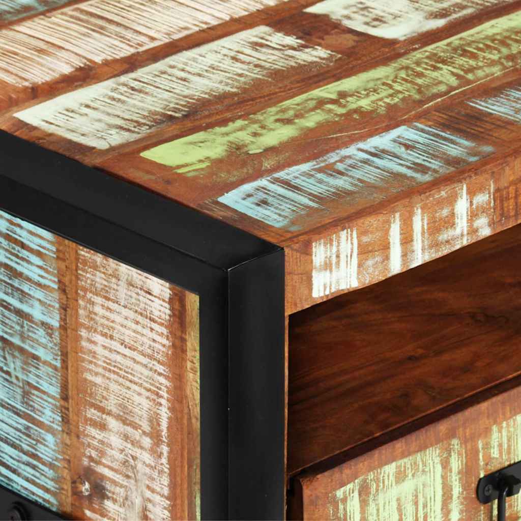 sofabord 100x50x41 cm massivt genbrugstræ