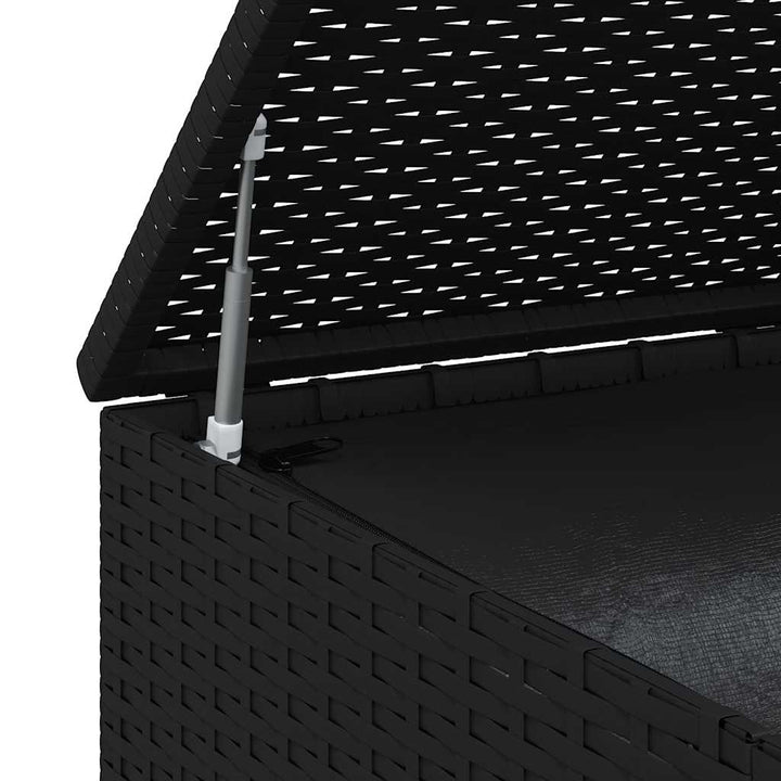 hyndeboks 100x49x103,5 cm polyrattan sort
