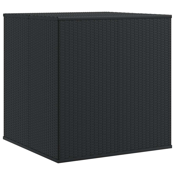 hyndeboks 100x97,5x104 cm polyrattan sort