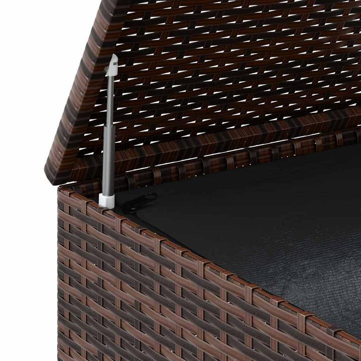 hyndeboks 100x97,5x104 cm polyrattan brun