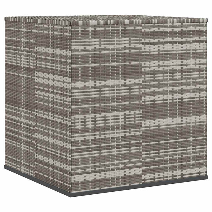 hyndeboks 100x97,5x104 cm polyrattan grå