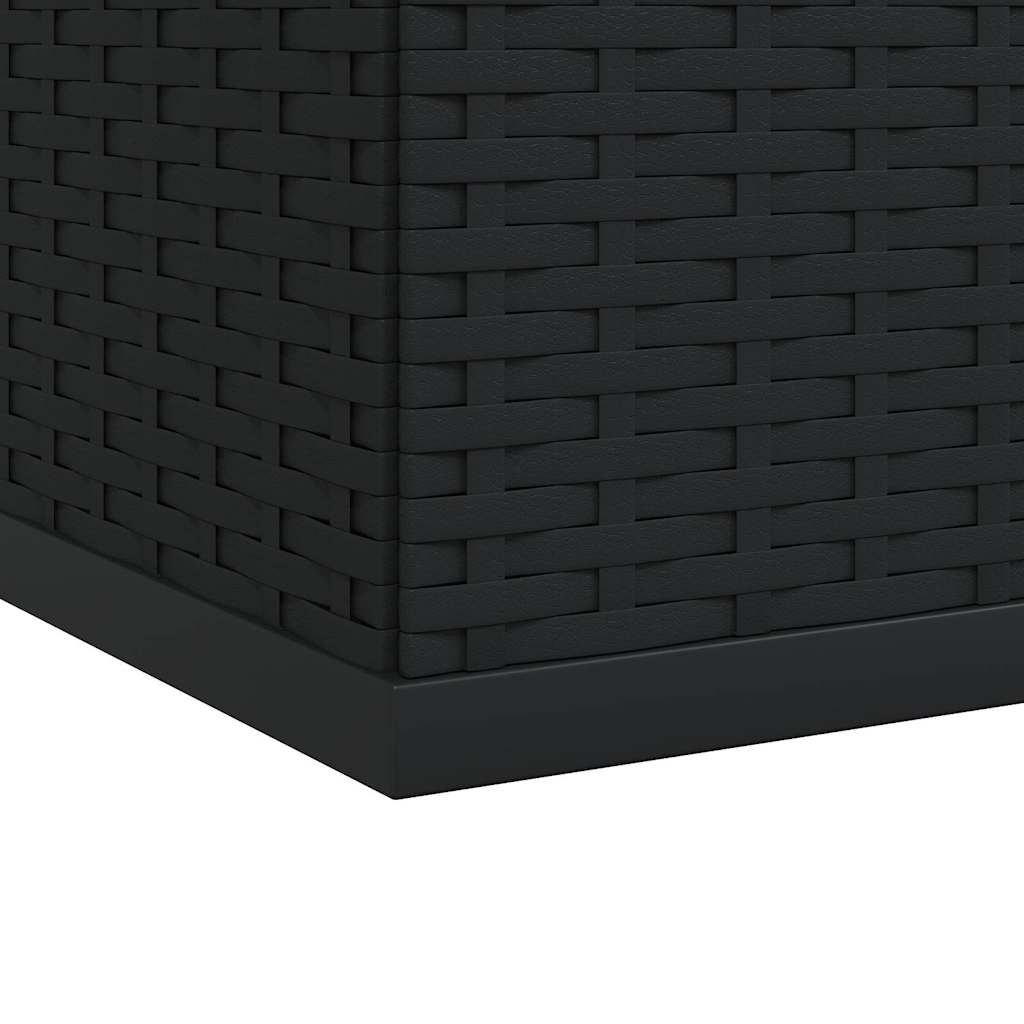 hyndeboks 145x100x103 cm polyrattan sort