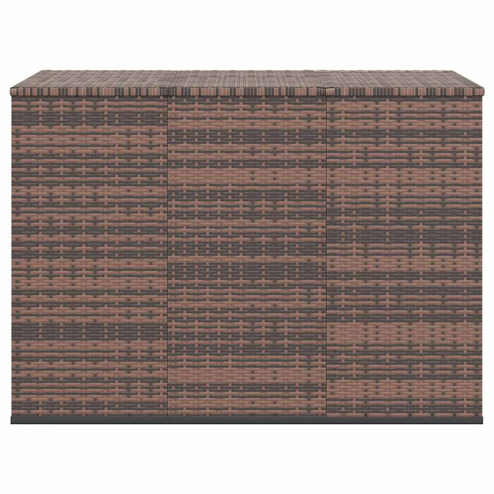hyndeboks 145x100x103 cm polyrattan brun