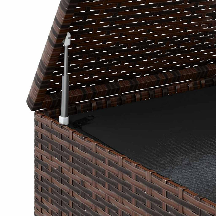 hyndeboks 145x100x103 cm polyrattan brun