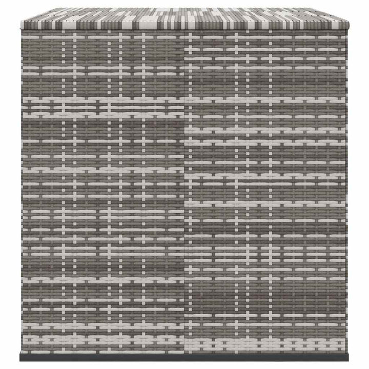 hyndeboks 145x100x103 cm polyrattan grå