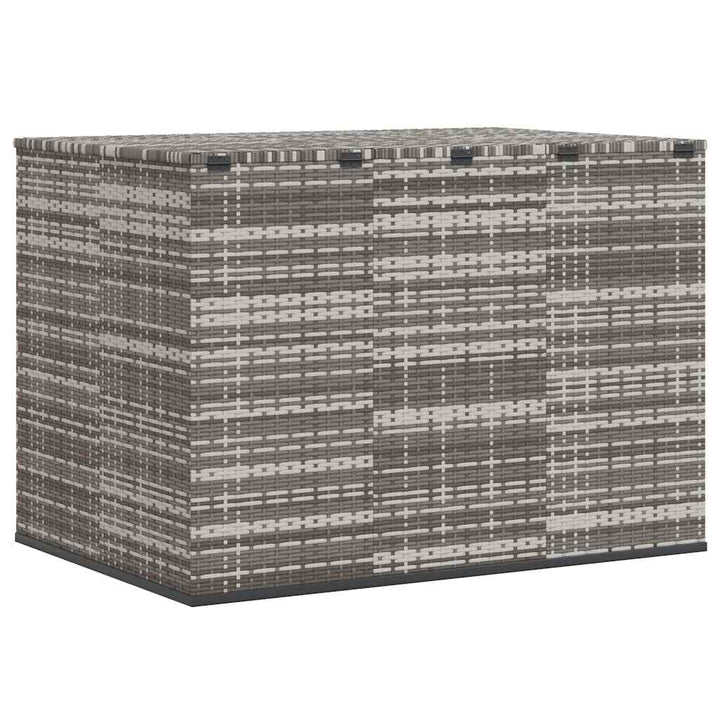 hyndeboks 145x100x103 cm polyrattan grå