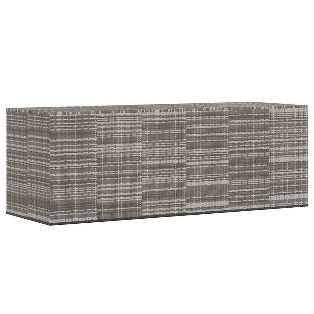 hyndeboks 291x100,5x104 cm polyrattan grå