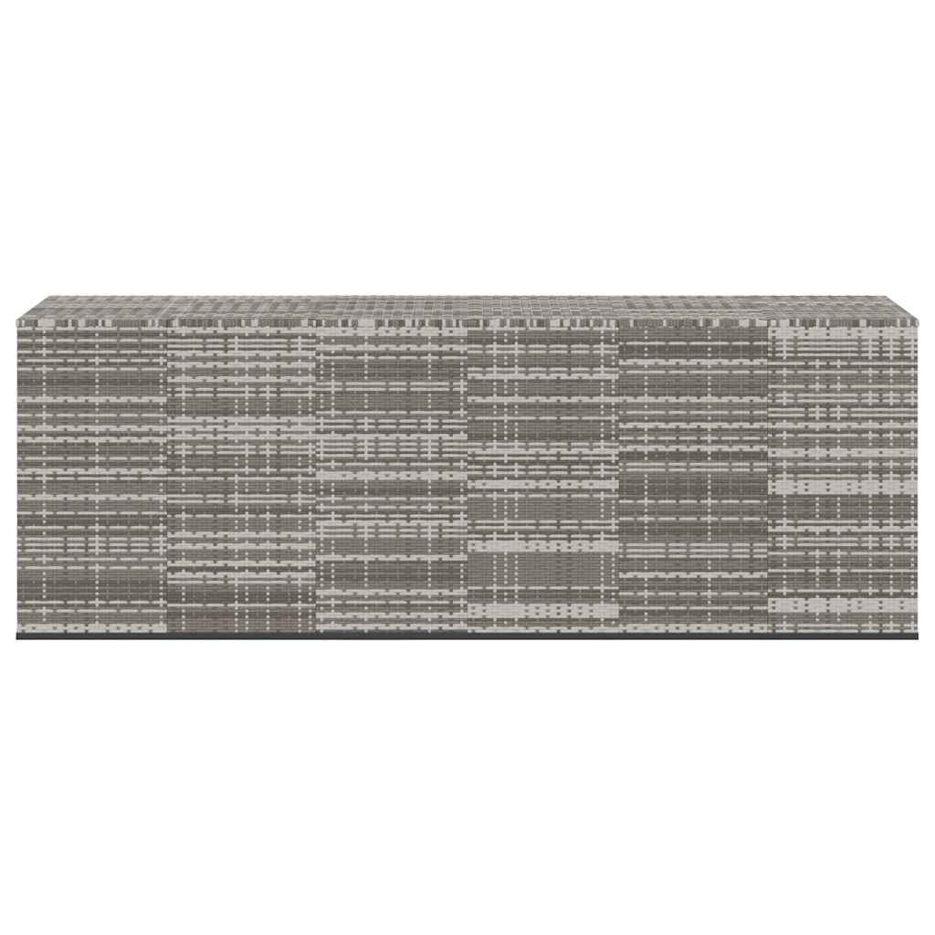 hyndeboks 291x100,5x104 cm polyrattan grå