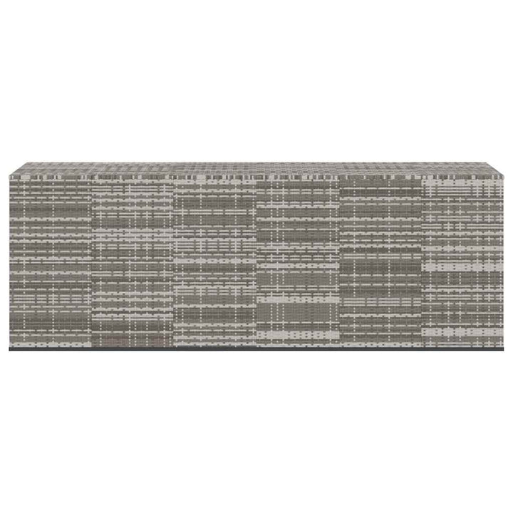 hyndeboks 291x100,5x104 cm polyrattan grå